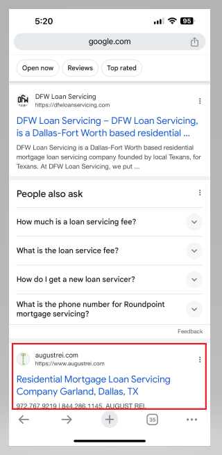 Google Search Results