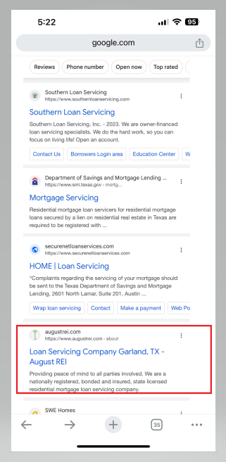 Google Search Results